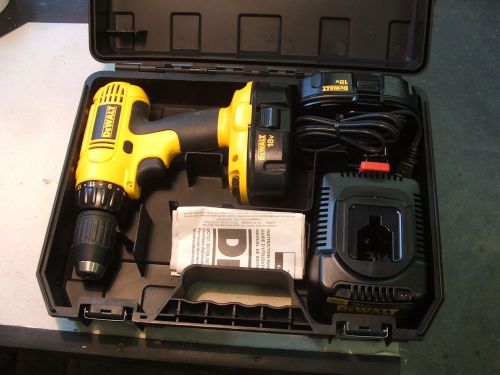 DEWALT DC970K-2 18V Cordless 1/2 in Drill w/2-18 Volt NiCd Batteries/Charger