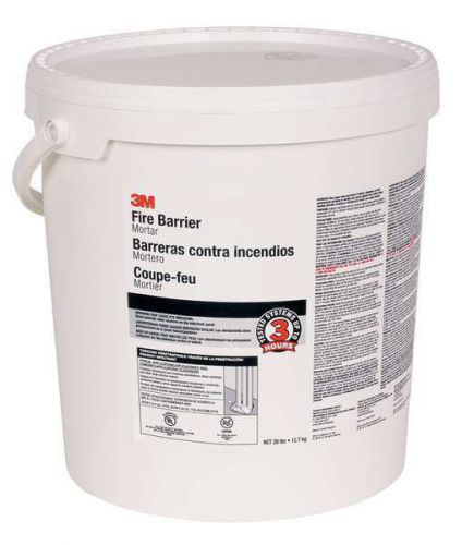 3M (MORTAR-28lb) Fire Barrier Mortar, 5 gallon, Pail