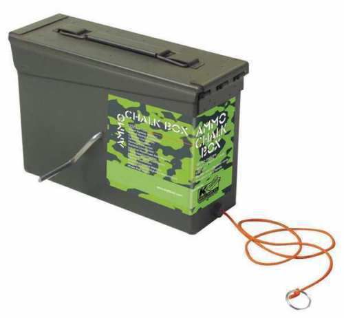 KRAFT TOOL GG302 Chalk Line Box,150 ft,Poly Cord,Camo Grn NEW !!!