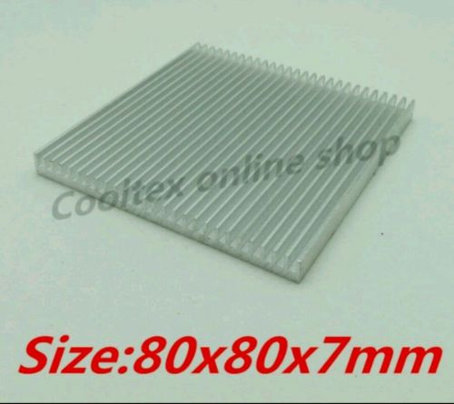 High Power 80x80x7mm Aluminum Heat Sink Radiator Fan Cooling For Chip