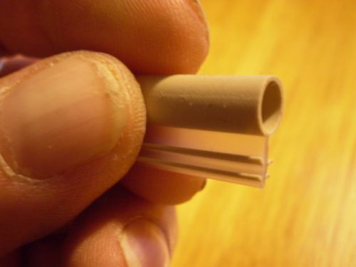 Window slot kerf mount weatherstrip 1/4&#034; bulb bubble seal tan-25&#039; minimum order for sale