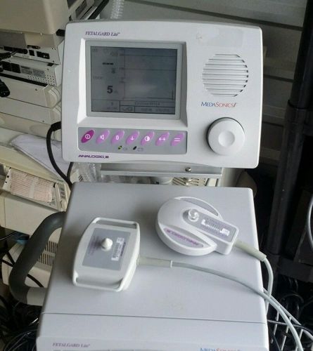 Analogic medasonics fetalgard lite twins fetal ultrasound fetal monitor 2 probes for sale