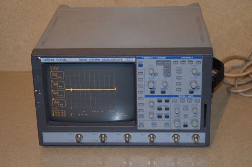 LECROY 9314L QUAD 300MHZ OSCILLOSCOPE 100 Ms/s 1 Mpt/ch