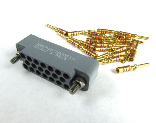 Powell Electronics Inc M828748/3D00F1A, 20 Positions, Gold Contacts