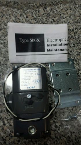 ControlAir Inc 500-AFX  I/P transducer type 500X  NIB 4-20mA 1-17 psi