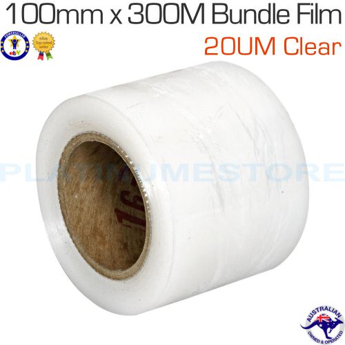 10 x rolls 100mm x 300m 20um clear stretch bundling film wrap pallet wrapping for sale