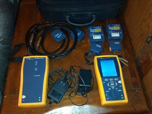 Fluke DTX-1800 Cable Analyzer with PLA002, CHA001, DTX-MFM, case etc.