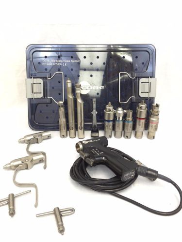 Stryker Core 5400-99 Universal Driver 4 Motor Set 7 Attachments  w/ Sterile Case