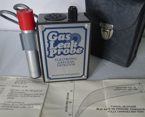 Rechargeable Gas Probe Model BT-44 Electronic Gas Leak Detector W/ Case Quantum