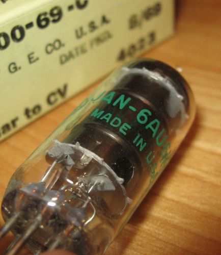 GE JAN 6AU6WB NOS Vacuum Tubes (Military Stock)