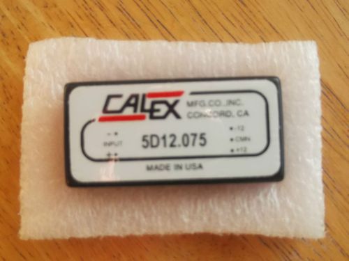 5D12.075 CALEX QTY 1  DC/DC converter (Out ±12V, ±75 mA, Inp 10.8 - 13.8V)