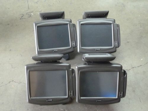 Radiant P1220 POS Terminals w/ Customer Display Screen P704 Lot of 4