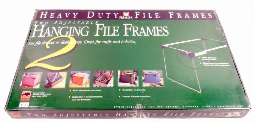 Bycin Two Adjustable Hanging Letter File Folder Frames 18 1/2&#034; to 24&#034; Length