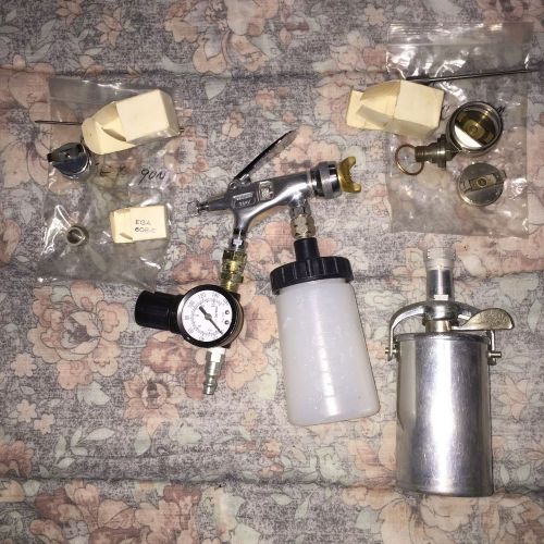 &#034;Devilbiss Model EGHV Spray Gun Excellent Condition W/ Extras&#034;