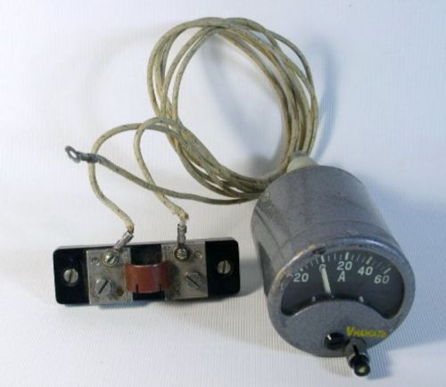 RUSSIAN ANALOG DC  20 - 0 - 60 A amper meter, 0 - 30 V volt meter.  USSR