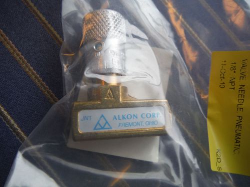 (5) NEW ALKON JN1 FREE FLOW THREADED 1/8IN NPT NEEDLE VALVE - New in Box; USA