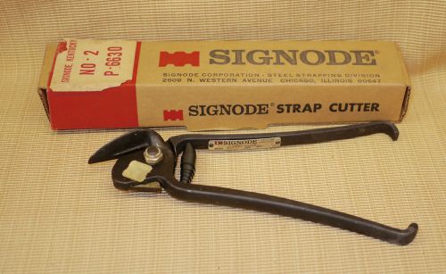 Nib new signode steel plastic strapping banding cutter shear snips pallet band for sale