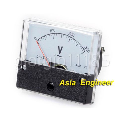 2pcs Rectangle Analog Volt Panel Meter Gauge AC 300V