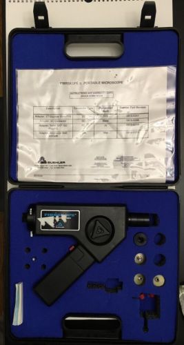 Buehler Fiber Microscope Fiber scope With 4 Fiber Adapters