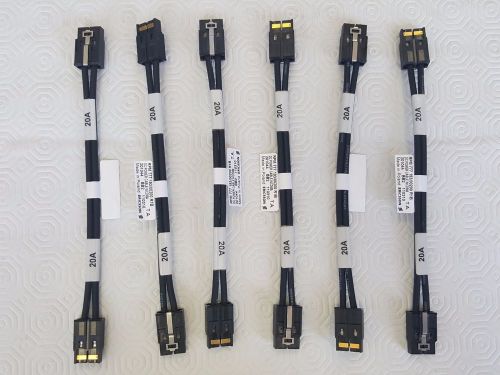 Lot of 6 ericsson rpm 777 193/00200 r1b dc power cable wcdma for sale