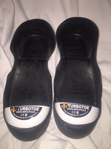 Turbotoe  Steel Toed Cap Black Small Men&#039;s Sz 6-7 Women&#039;s Size 8-9 Good!