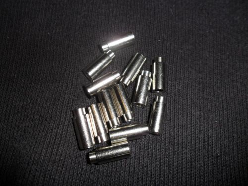 100 spacers round swage brass astm b16 nickel 3.81mm 6.35mm 15.37mm  547-9658-02 for sale