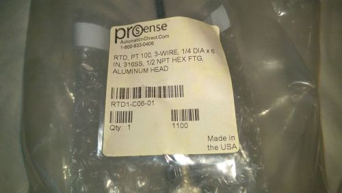 Prosense rtd1-c06-01 rtd temperature transmitter for sale