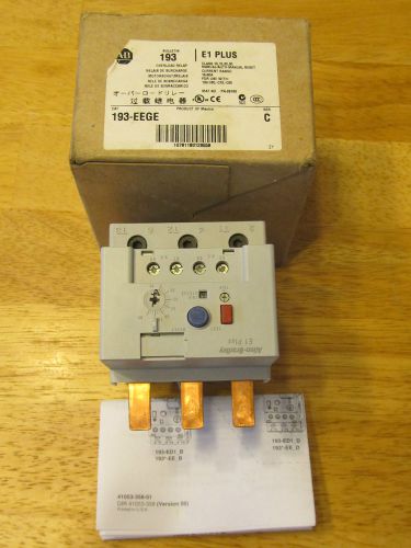 Allen Bradley 193-EEGE E1 Plus Overload Relay