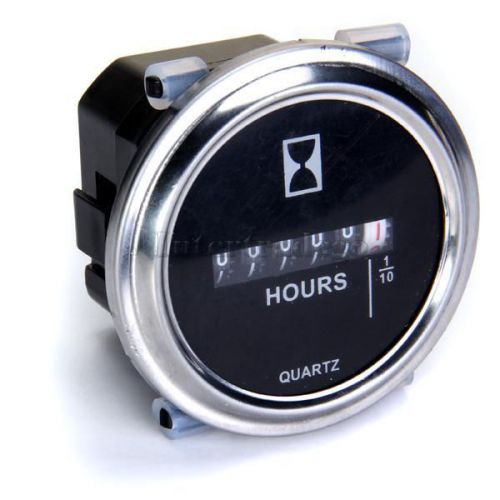 Hour Meter for Cart Marine Tractor Engine Mower Motor 6-80V DC 99999.9 hours