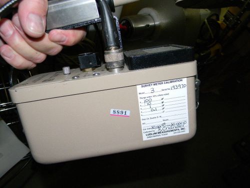 Ludlum Model 3 Survey Meter with 44-9 Pancake Probe, Last One!