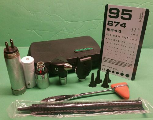 Welch allyn diagnostic set with otoscope ophthalmoscope &amp; much more for sale