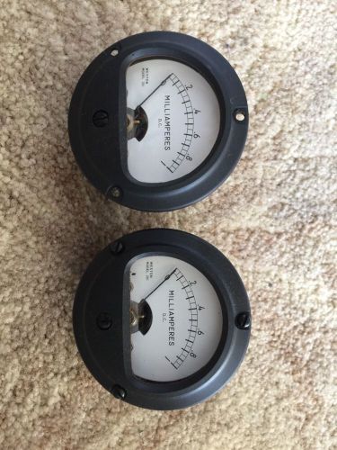 2 - Weston Milliamperes Panel Meters