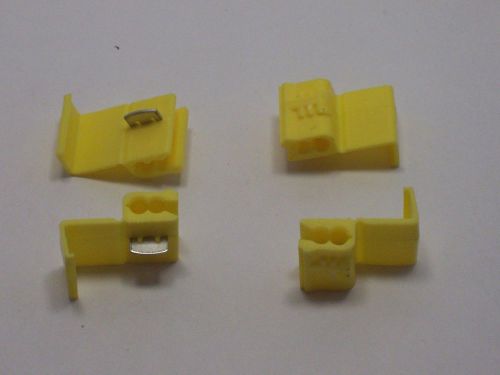 YELLOW INSTANT TAP/QUICK SPLICE CONNECTORS 12-10 GAUGE