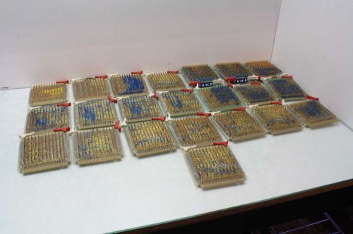 Lot of 22 augat gold plated vme wire wrap boards ~10,032 pins / socket contact for sale