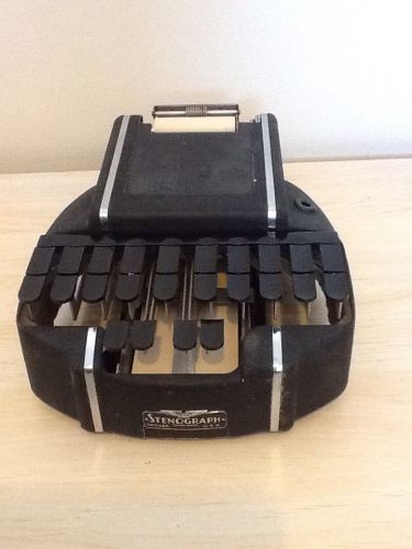 Vintage Hedman Company Stenograph Chicago Complete  Original Box Black Shorthand