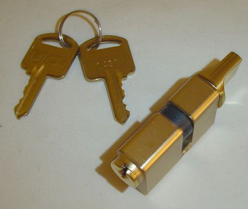NEW~~CRL Brass Cylinder Lock With Thumbturn and 2 keys~Keyed Alike