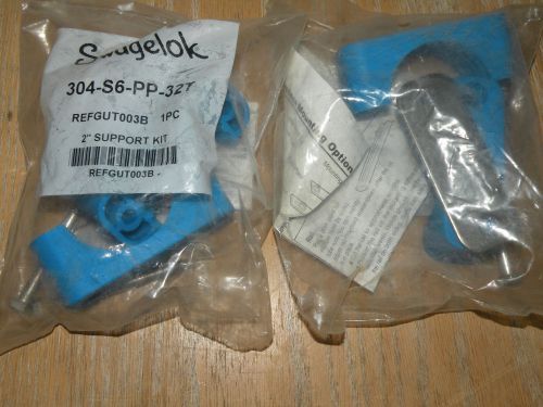 (2) Swagelok 304-S6-PP-32T  2&#034; Tubing Support Kits
