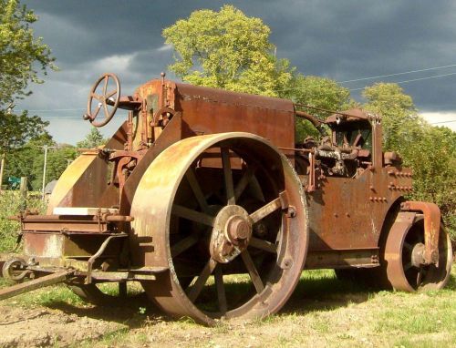 Buffalo Springfield Road Roller The Ultimate Steampunk lawn ornament Restoration