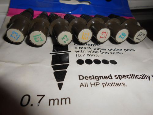 HEWLETT PACKARD PLOTTER PENS -- SEVEN PENS -- SEE PHOTO