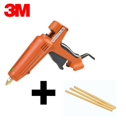 Brand new 3m scotch-weld ae ii glue gun + 3 ea. 3750 ae tan 1/2&#034; x 10&#034; glue stks for sale