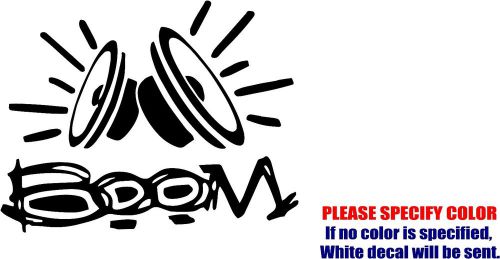 Boom speakers decal sticker jdm funny animal vinyl car window bumper laptop 7&#034; for sale