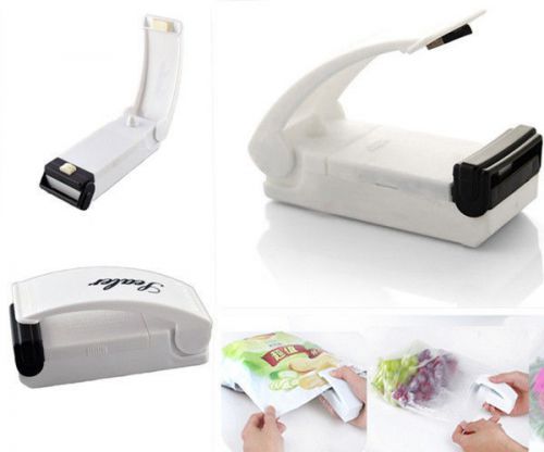 1 Pc Portable White Sealing Tool Heat Mini Handheld Plastic Bag Impluse Sealer