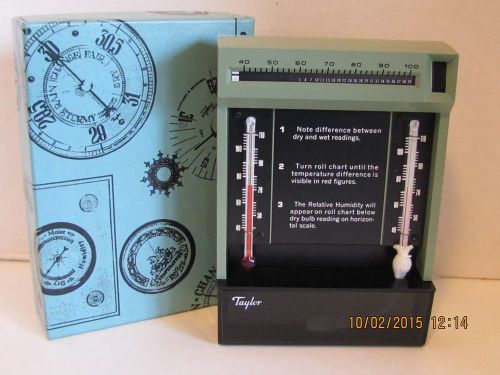 TAYLOR PRECISION 5535 PERMACOLOR MERCURY-FREE COMFORTGUIDE HYGROMETER NEW IN BOX