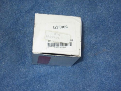 CUTLER-HAMMER E22TB3X26 E22B2 RED ILLUMINATED PUSH BUTTON ASSEMBLY