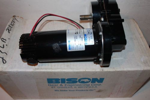 Bison gear &amp; engineering  12 volt gear box motor # 011-500-1014 ( 12vdc..) for sale