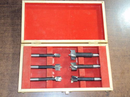 SET OF 6 AMT FORSTNER DRILL BITS IN WOOD CASE SET NO A707