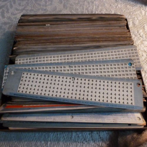 LOT OF CARDS BRADY WIRE MARKERS NUMBER Stickers Electrician 150+ New Used 5 lbs