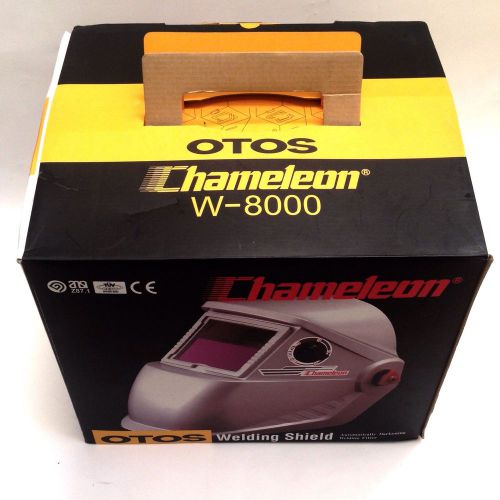 New OTOS CHAMELEON W8000A 39310 Silver Auto Darkening Welding Helmet Mask Shield