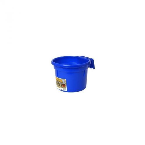 Hook Over Feed Pail 8 Quart Blue Livestock