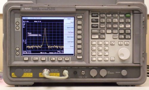 Agilent E4407B-1D5-1D6-1DR-1DS-A4H-AYX-B72-226 Portable Spectrum Analyzer, 9kHz